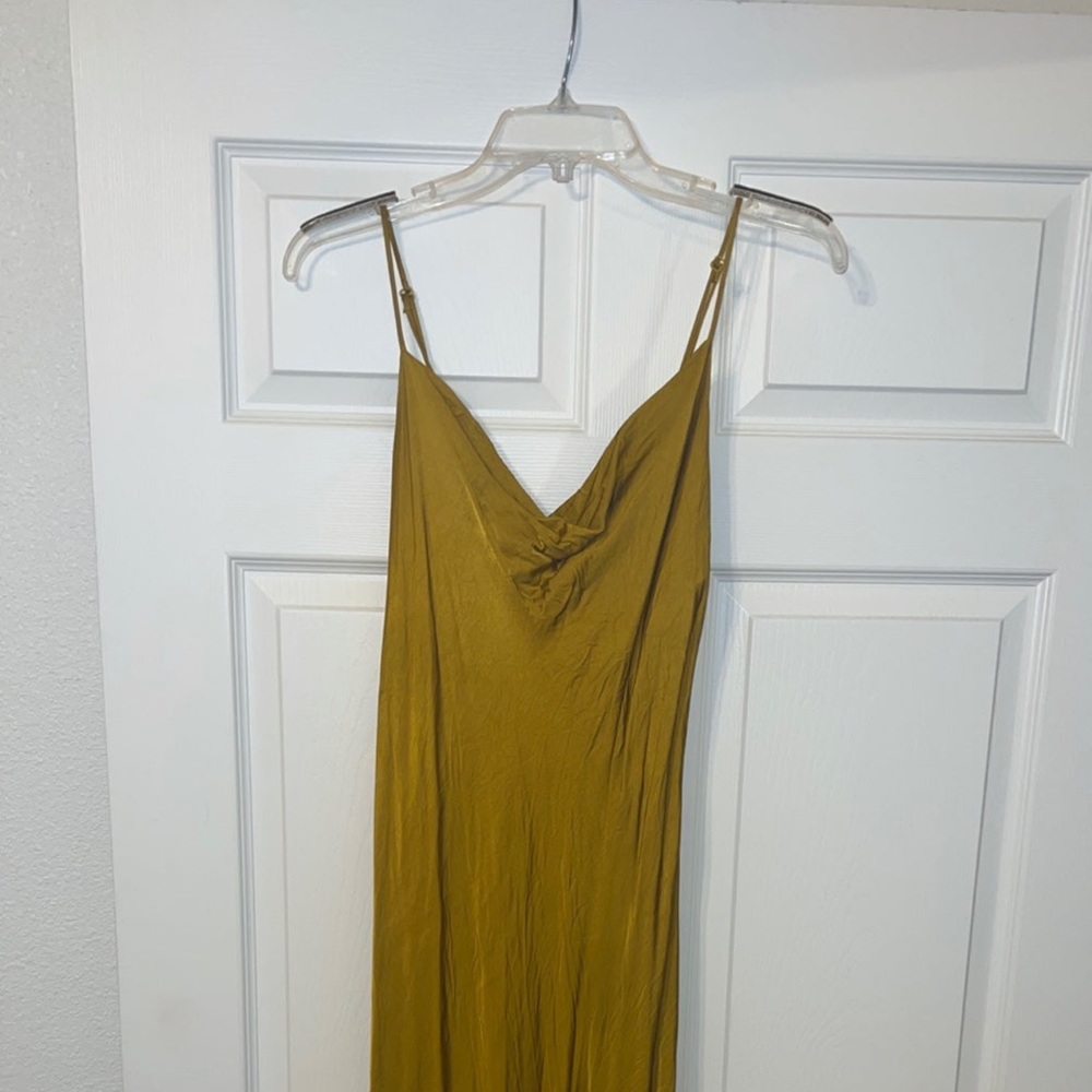 Zara satin midi dress